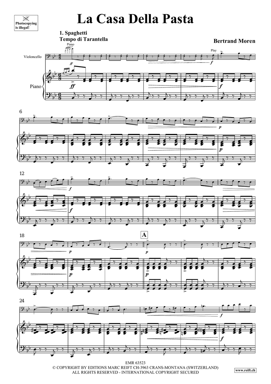 La Casa Della Pasta La Casa Della Pasta Piano Accompaniment scores gallery preview page 5