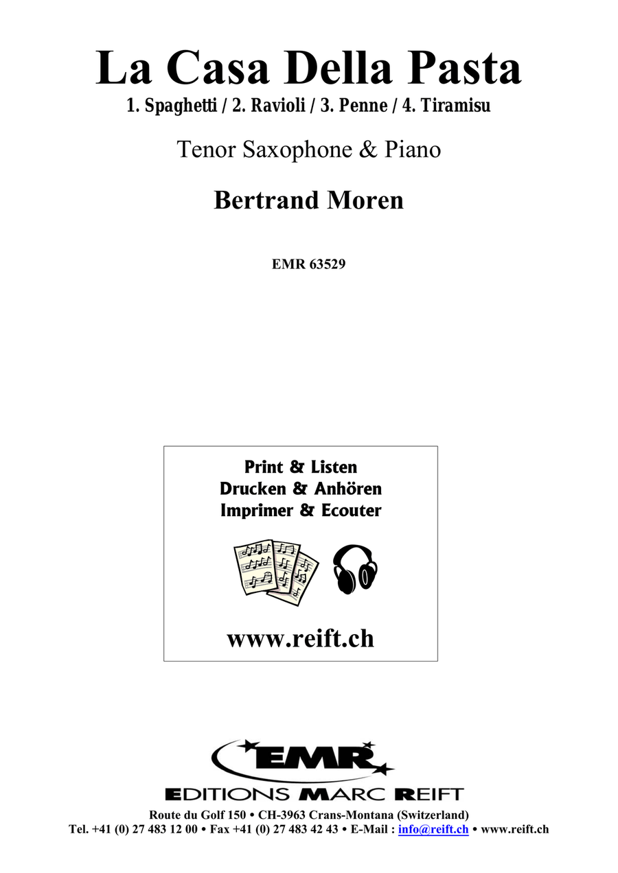 La Casa Della Pasta La Casa Della Pasta Tenor Saxophone scores gallery preview page 2