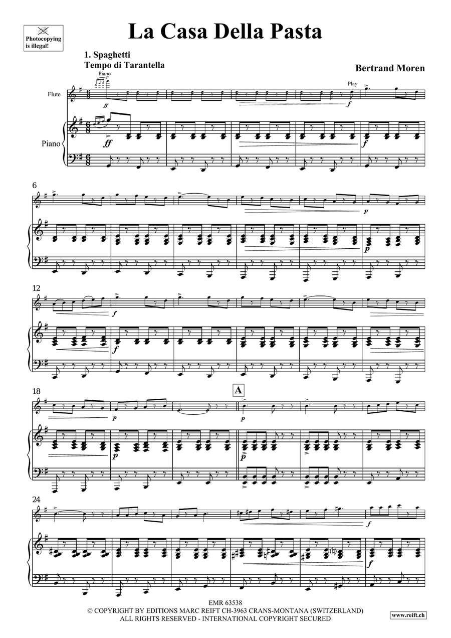 La Casa Della Pasta La Casa Della Pasta Flute Solo scores gallery preview page 5