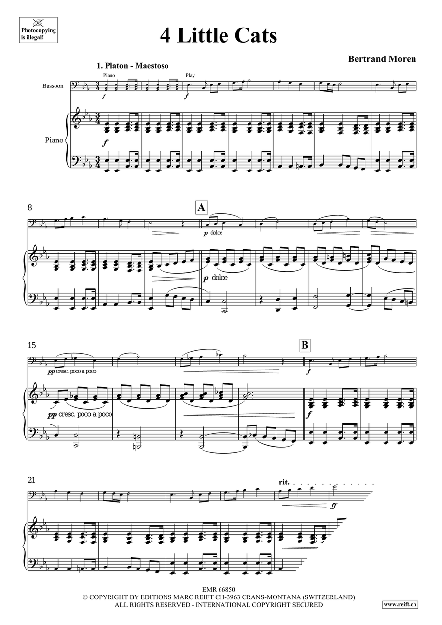 4 Little Cats 4 Little Cats Bassoon Solo scores gallery preview page 5