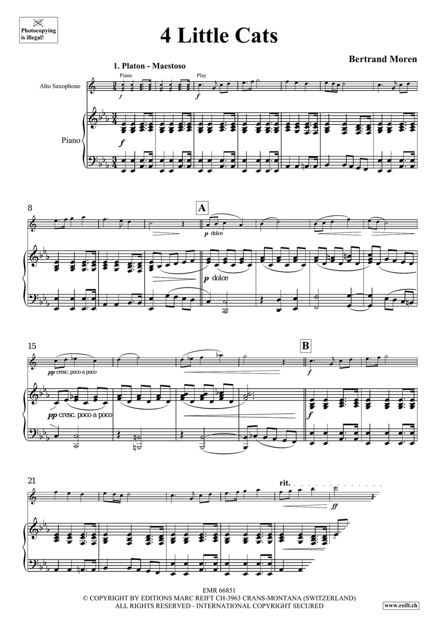 4 Little Cats 4 Little Cats Alto Saxophone scores gallery preview page 5