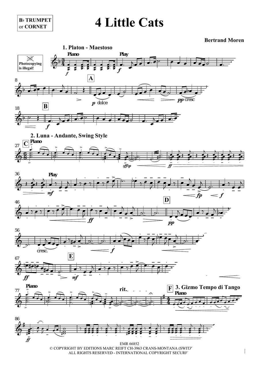 4 Little Cats 4 Little Cats Cornet scores gallery preview page 4