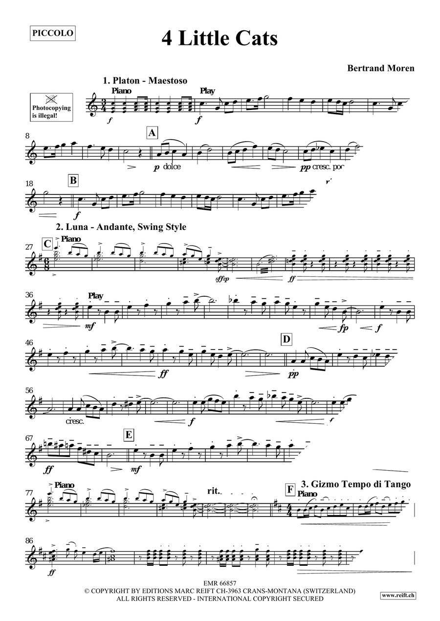 4 Little Cats Piccolo scores gallery preview page 4