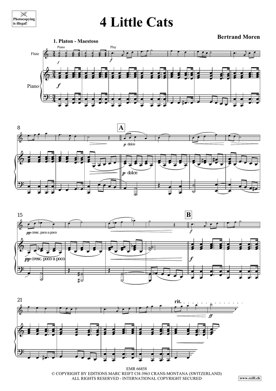 4 Little Cats 4 Little Cats Flute Solo scores gallery preview page 5