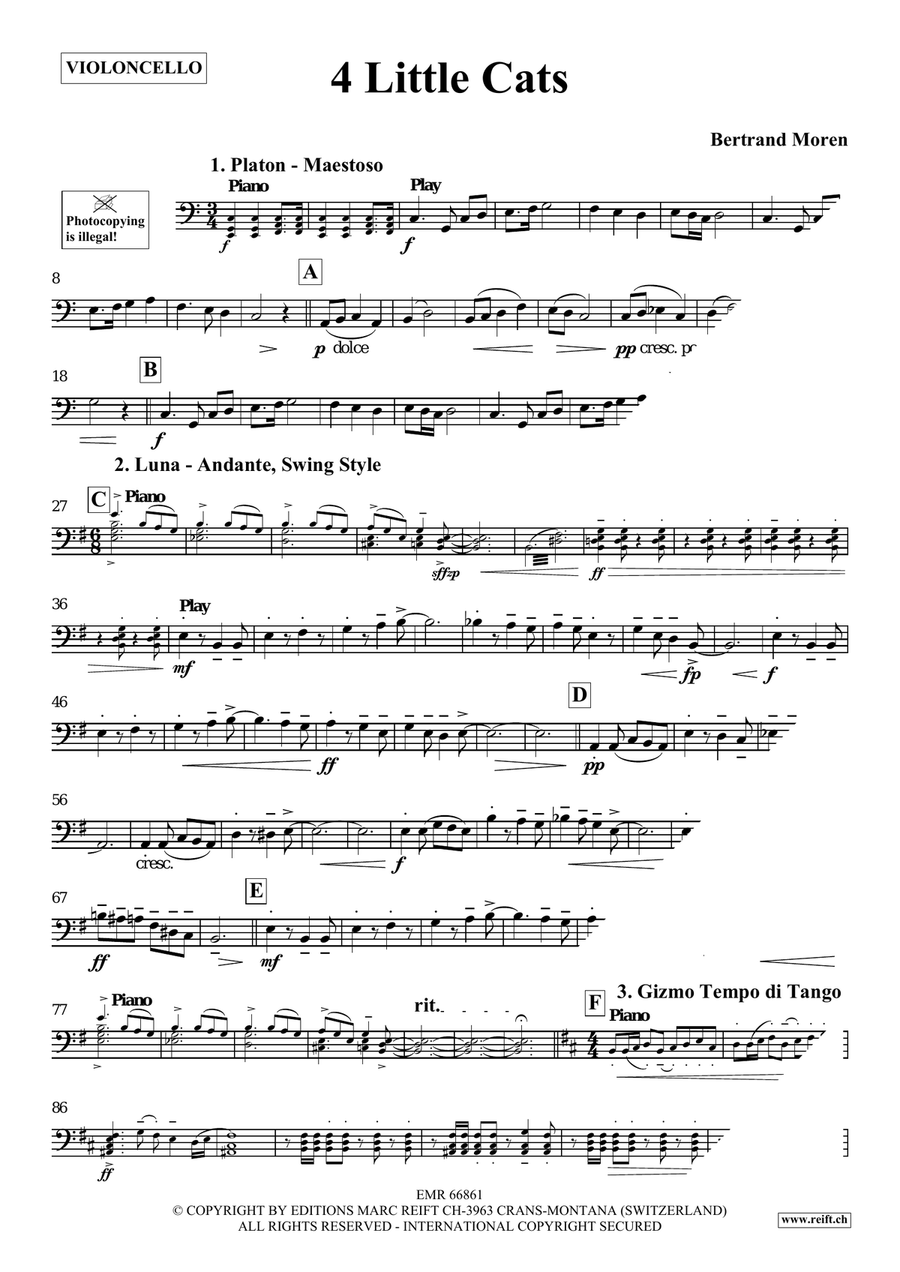 4 Little Cats 4 Little Cats Piano Accompaniment scores gallery preview page 4