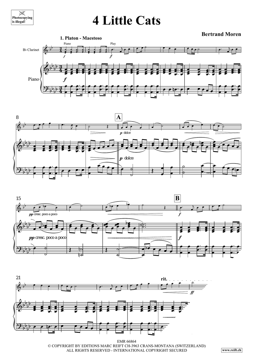 4 Little Cats 4 Little Cats Clarinet Solo scores gallery preview page 5