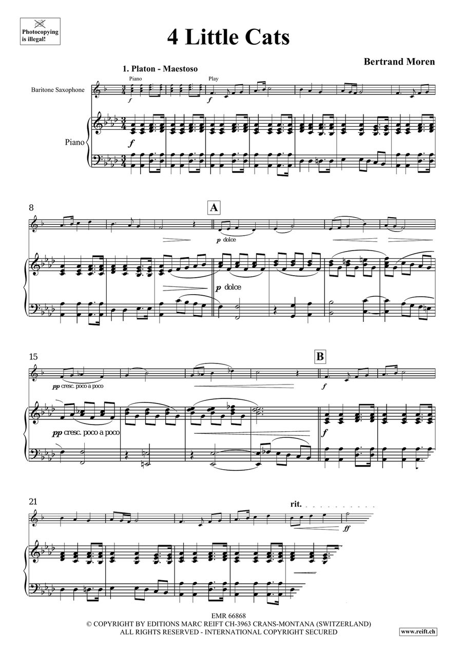 4 Little Cats 4 Little Cats Baritone Saxophone scores gallery preview page 5