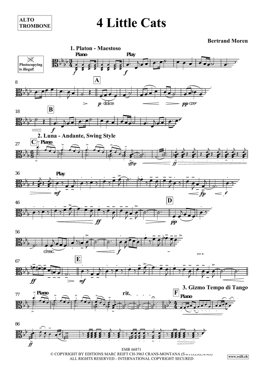 4 Little Cats Piano Accompaniment scores gallery preview page 4