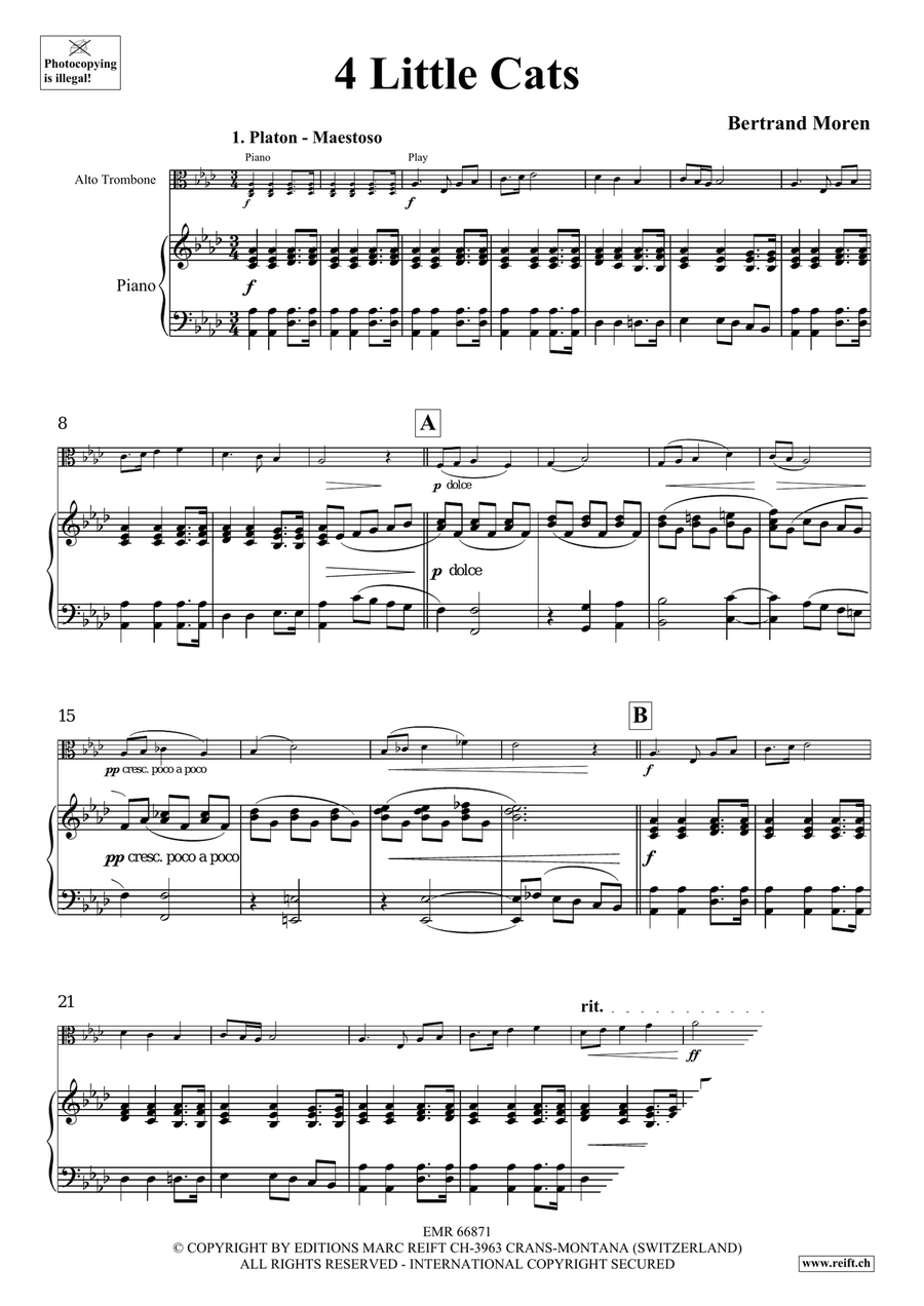4 Little Cats Piano Accompaniment scores gallery preview page 5