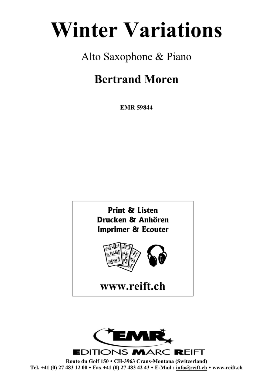 Winter Variations Winter Variations Alto Saxophone scores gallery preview page 2