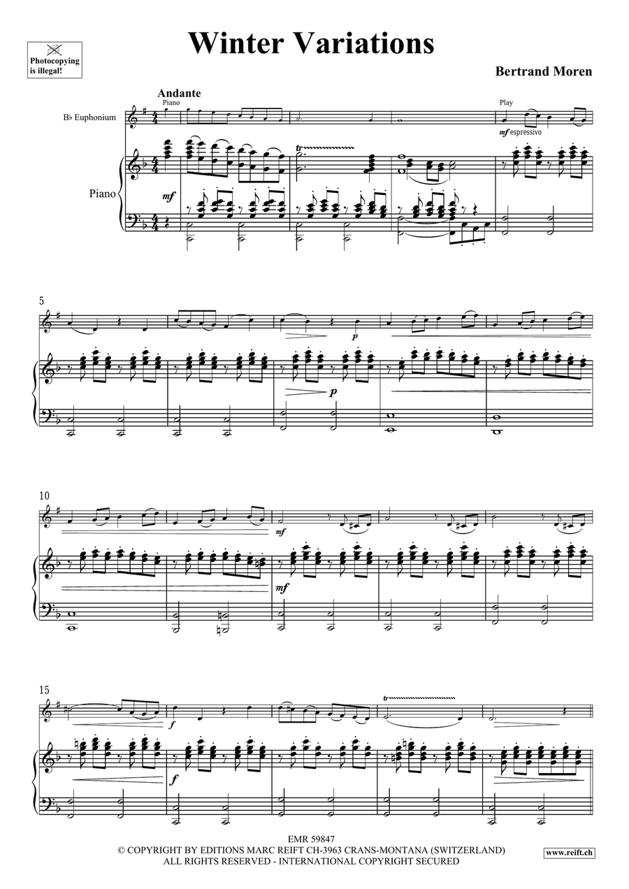 Winter Variations Winter Variations Euphonium scores gallery preview page 5
