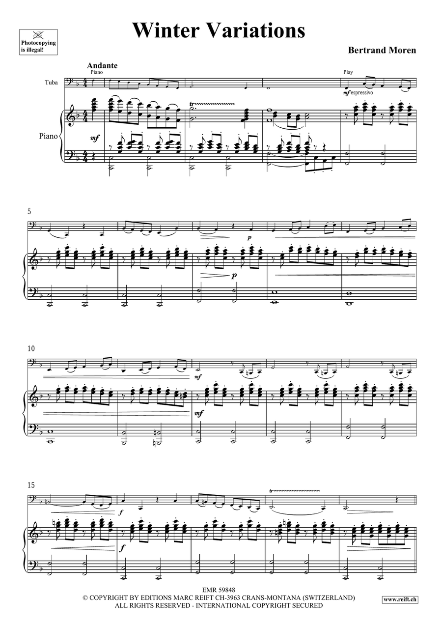Winter Variations Winter Variations Tuba scores gallery preview page 5