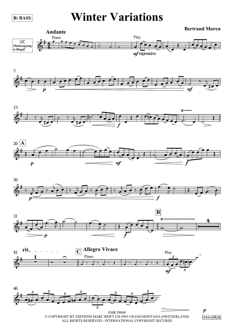 Winter Variations Winter Variations Voice Solo scores gallery preview page 4