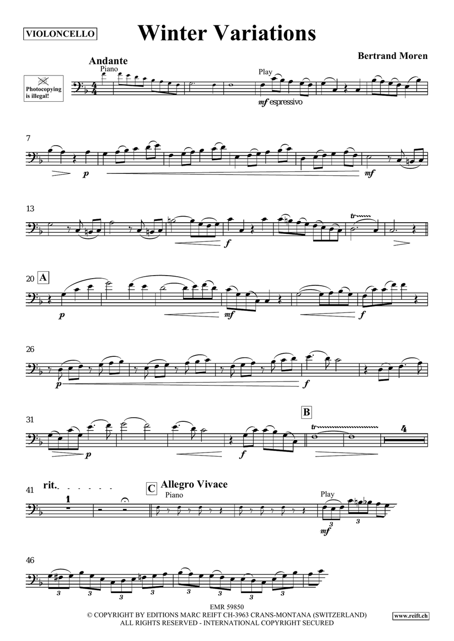 Winter Variations Winter Variations Piano Accompaniment scores gallery preview page 4