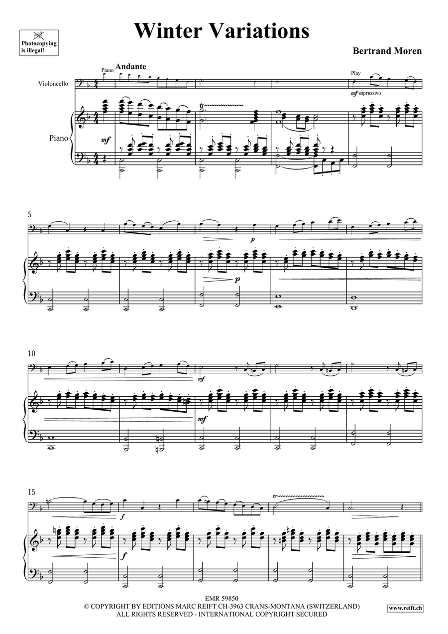 Winter Variations Winter Variations Piano Accompaniment scores gallery preview page 5