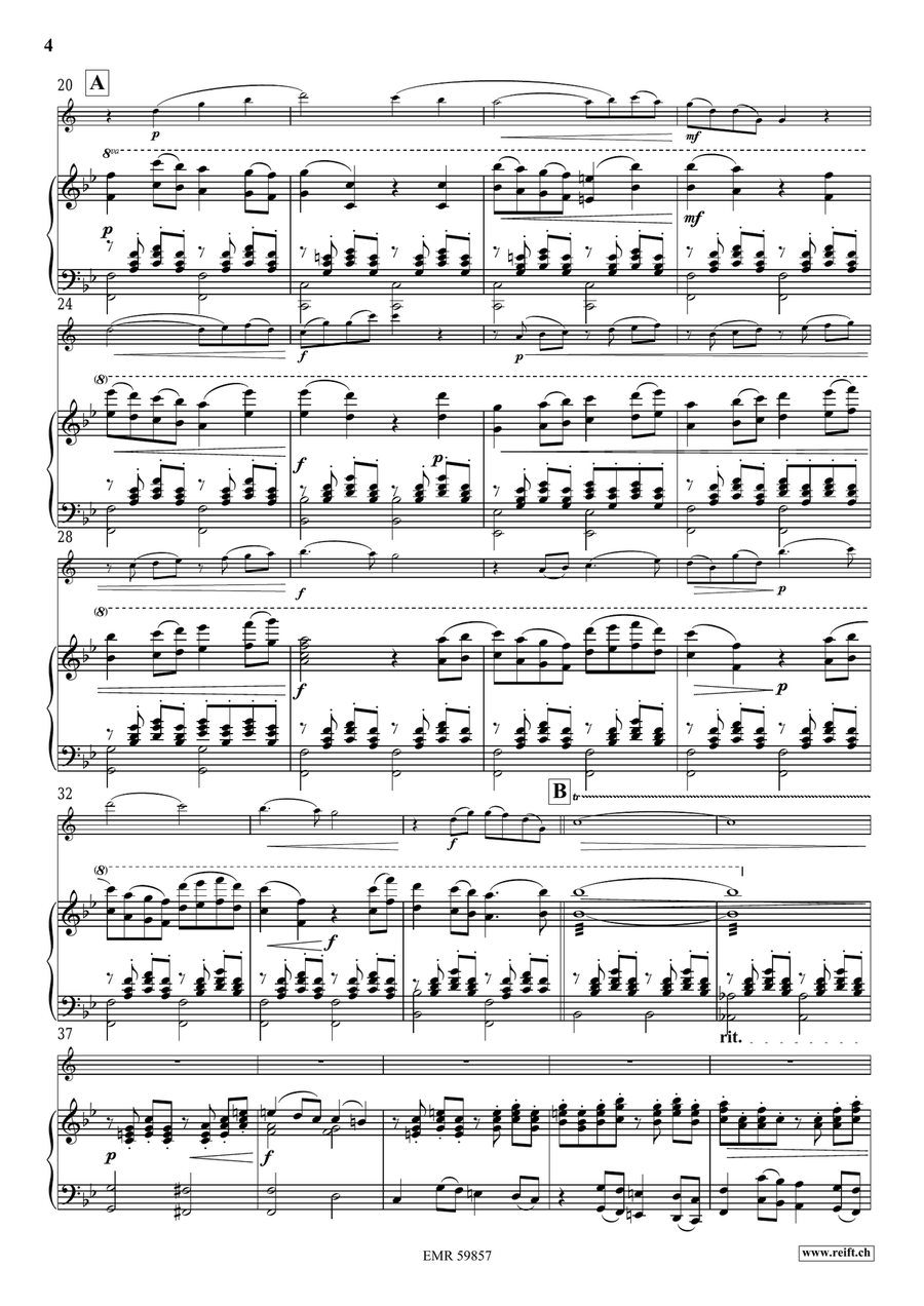 Winter Variations Clarinet Solo scores gallery preview page 6