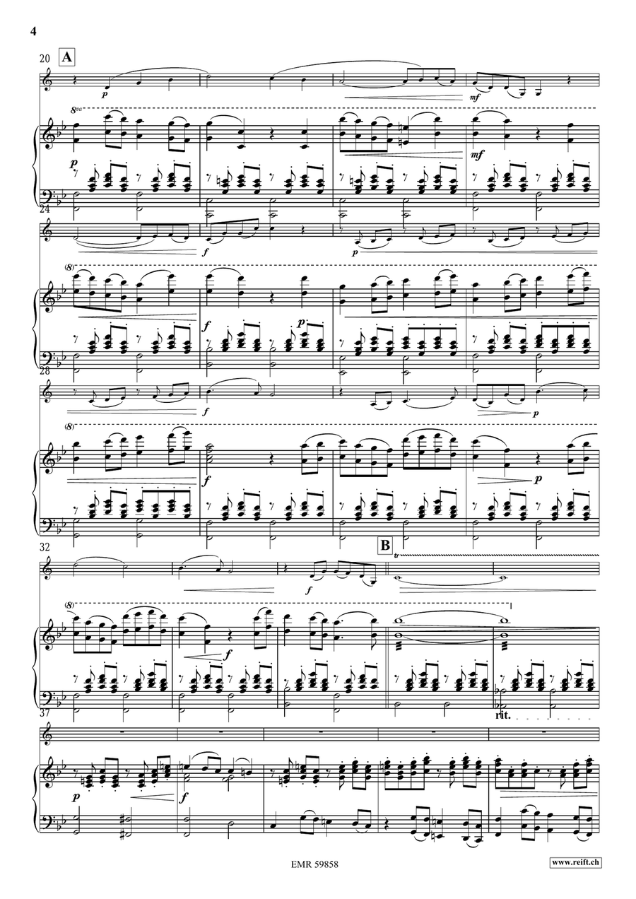 Winter Variations Winter Variations Bass Clarinet scores gallery preview page 6