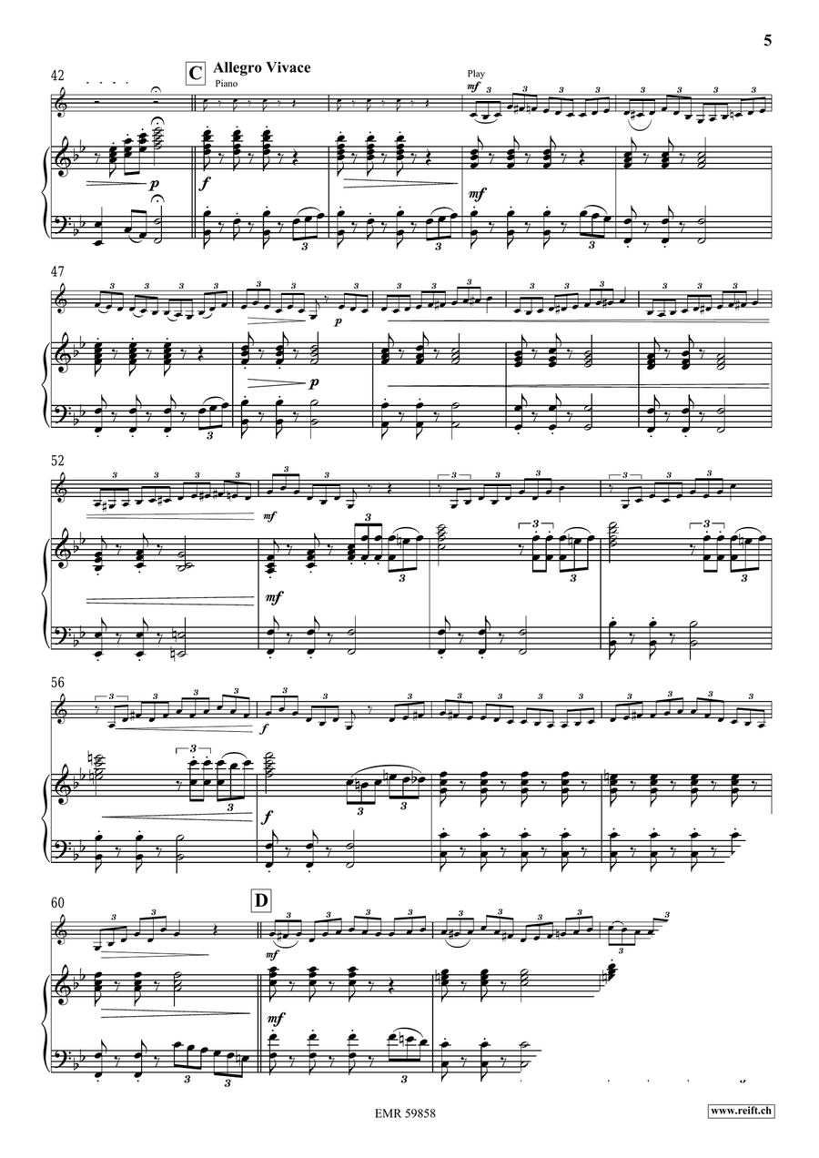 Winter Variations Winter Variations Bass Clarinet scores gallery preview page 7