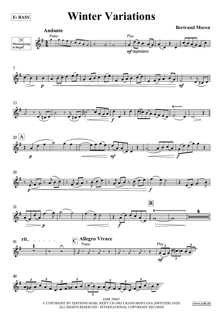 Winter Variations Winter Variations Voice Solo scores gallery preview page 4