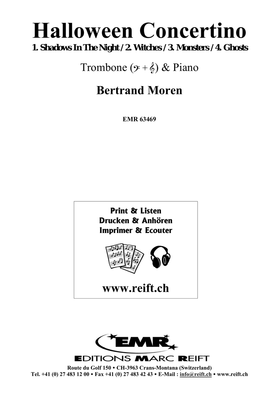 Halloween Concertino by Bertrand Moren Piano Accompaniment - Sheet Music page 2