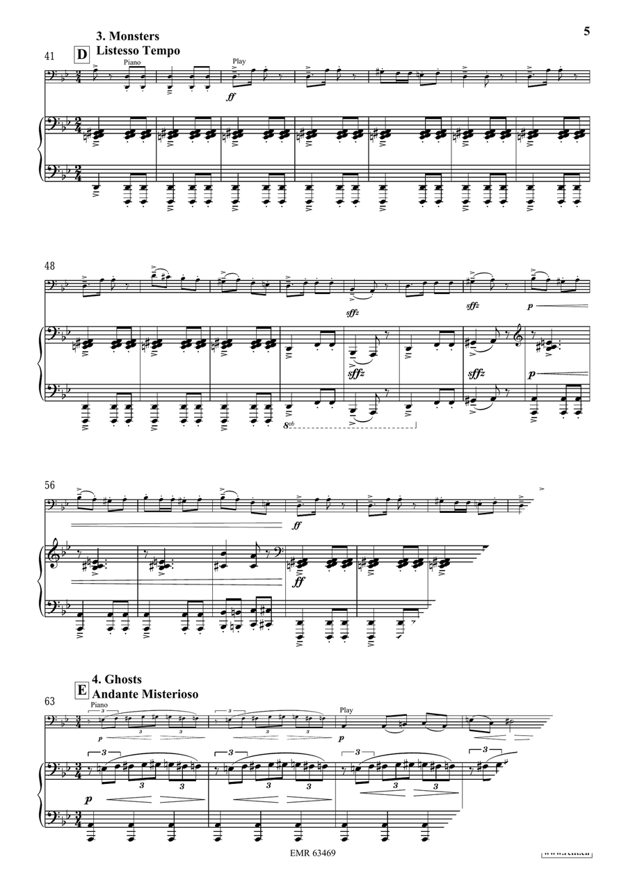 Halloween Concertino by Bertrand Moren Piano Accompaniment - Sheet Music page 6