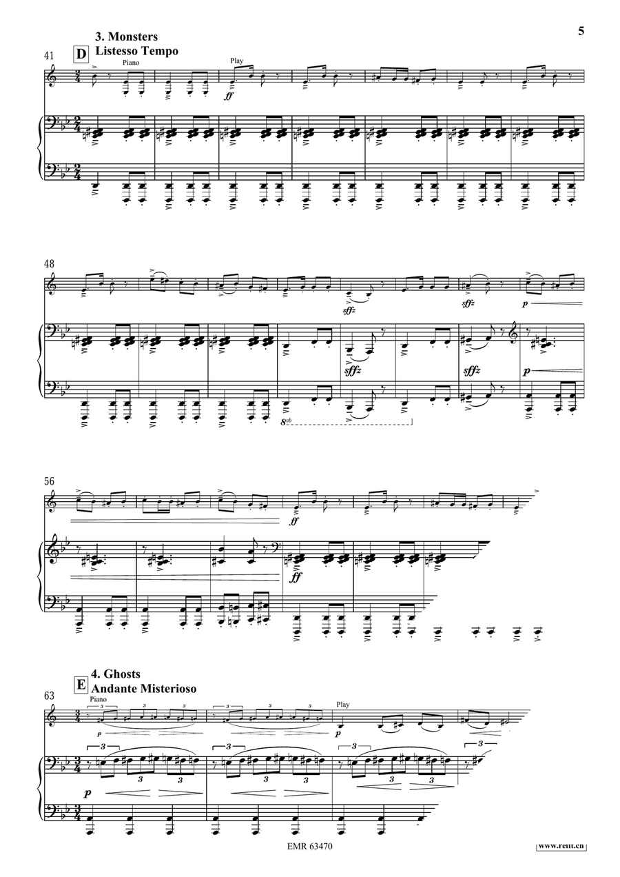 Halloween Concertino by Bertrand Moren Euphonium - Sheet Music page 6