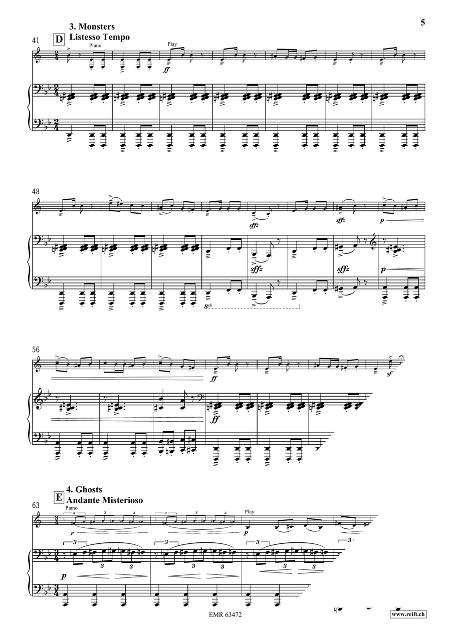 Halloween Concertino by Bertrand Moren Voice Solo - Sheet Music page 6