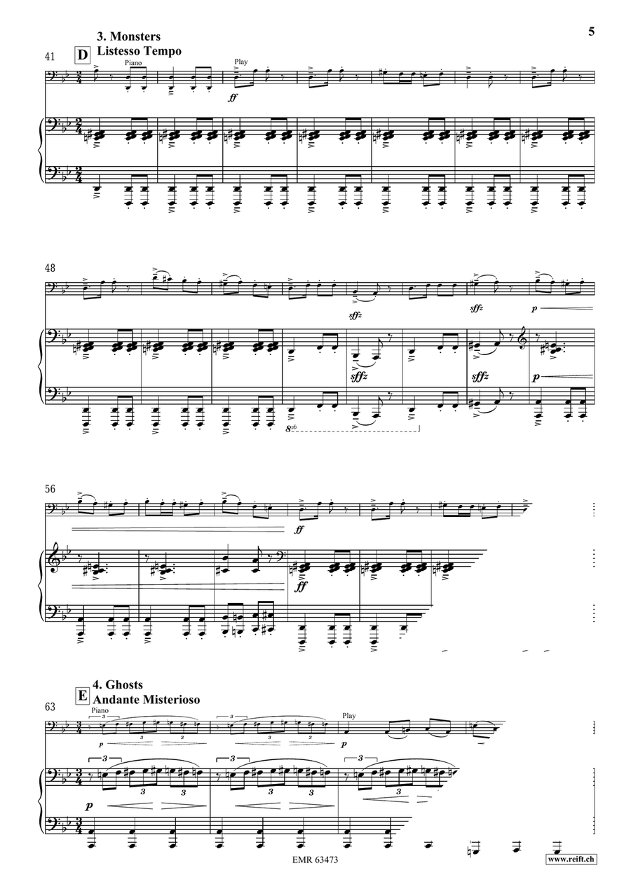 Halloween Concertino by Bertrand Moren Piano Accompaniment - Sheet Music page 6