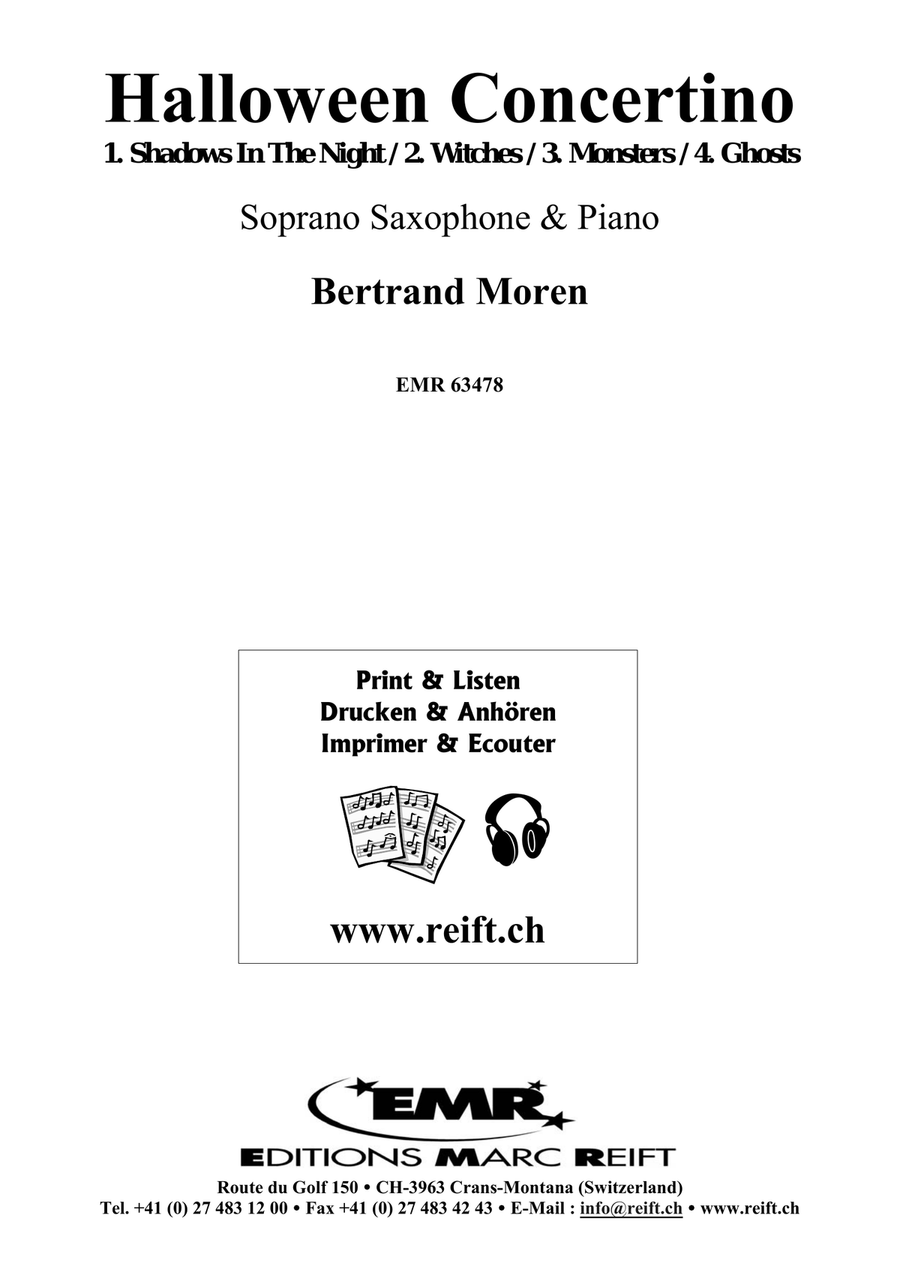 Halloween Concertino by Bertrand Moren Soprano Saxophone - Sheet Music page 2