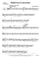 Halloween Concertino Tenor Saxophone scores gallery preview page 4