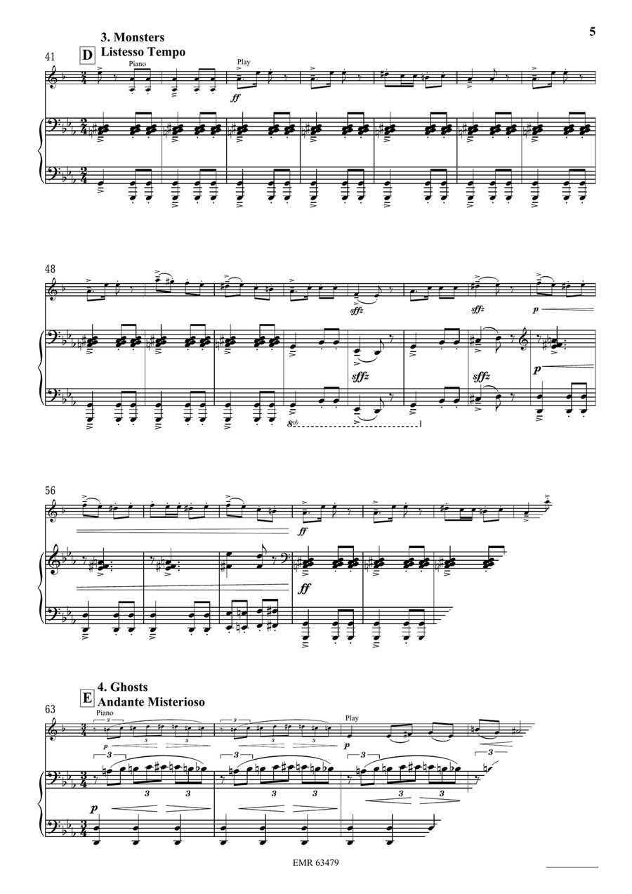 Halloween Concertino by Bertrand Moren Tenor Saxophone - Sheet Music page 6