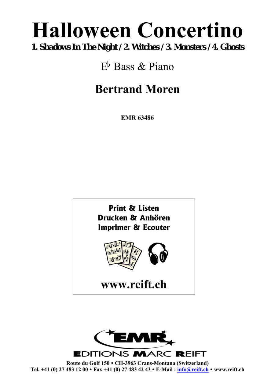 Halloween Concertino by Bertrand Moren Voice Solo - Sheet Music page 2