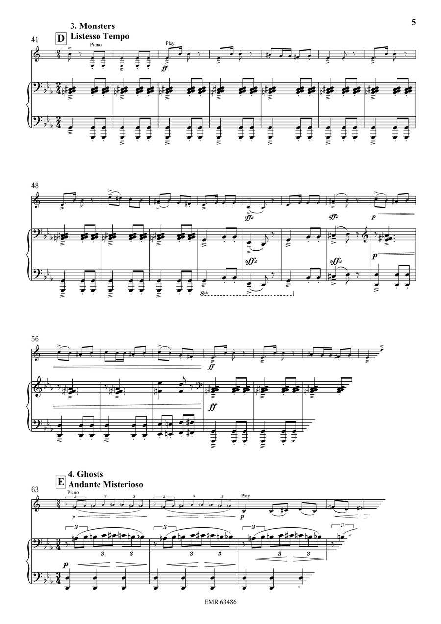 Halloween Concertino by Bertrand Moren Voice Solo - Sheet Music page 6