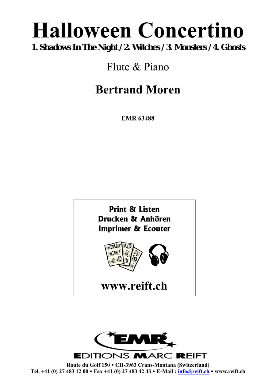 Halloween Concertino by Bertrand Moren Flute Solo - Sheet Music page 2