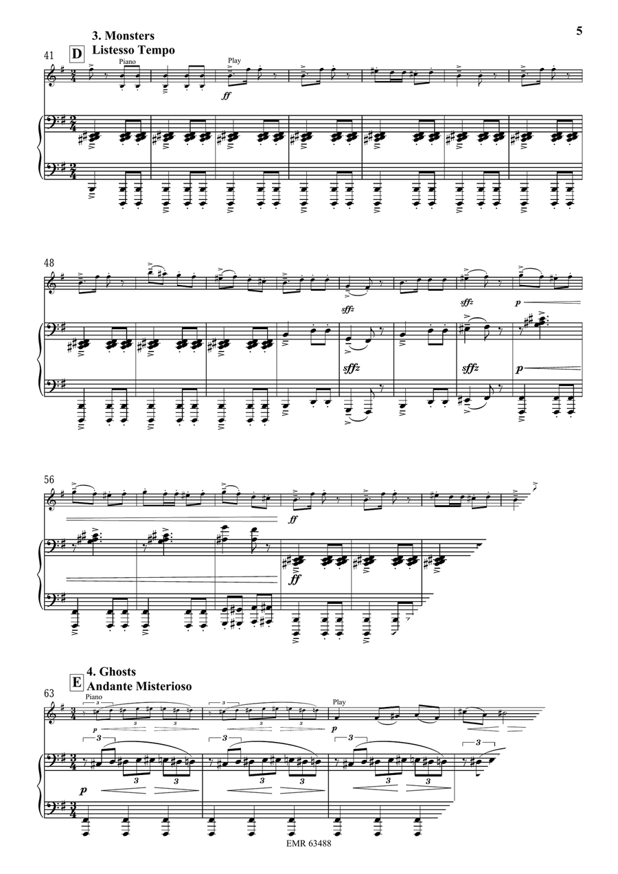 Halloween Concertino by Bertrand Moren Flute Solo - Sheet Music page 6