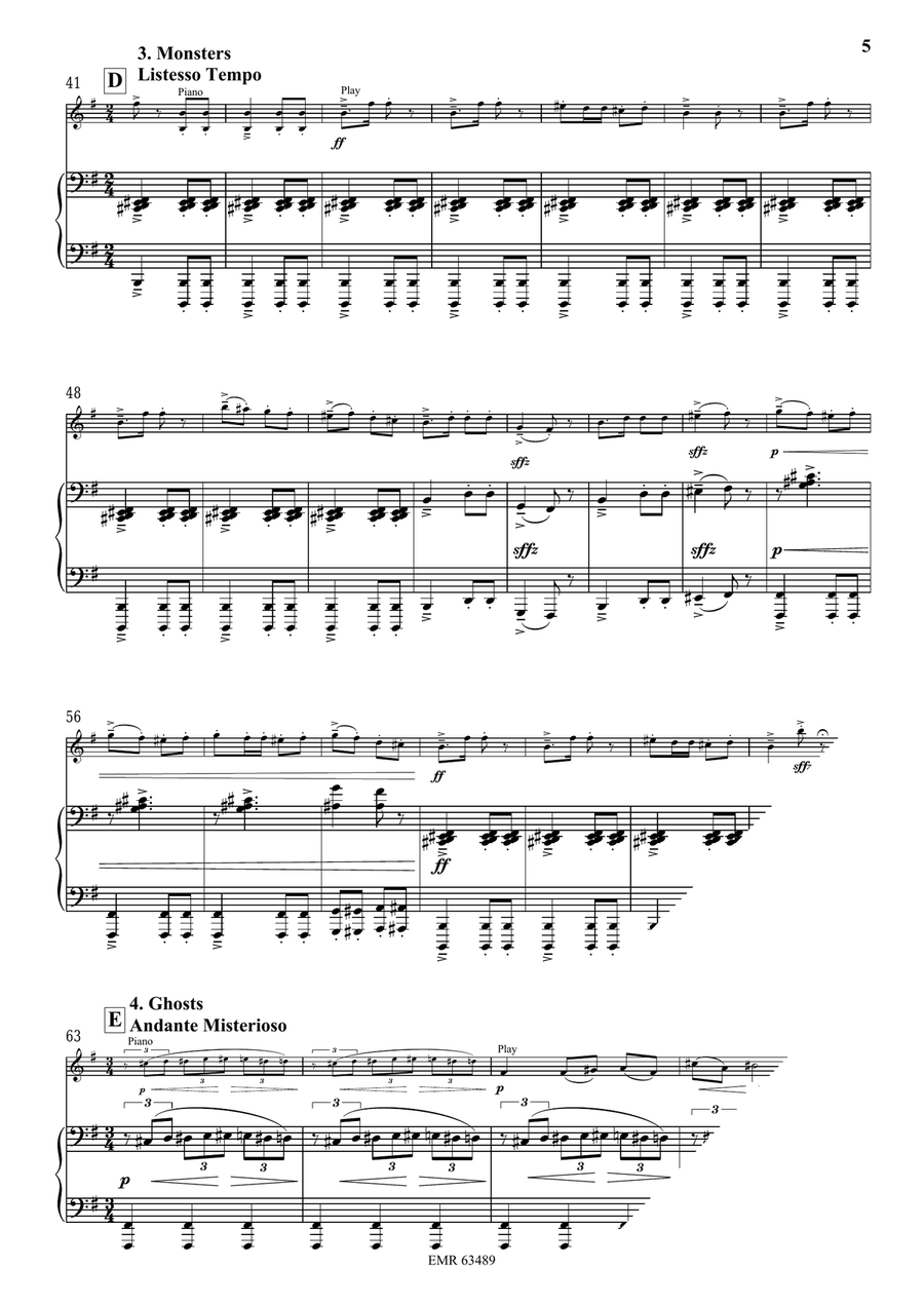 Halloween Concertino by Bertrand Moren Violin Solo - Sheet Music page 6