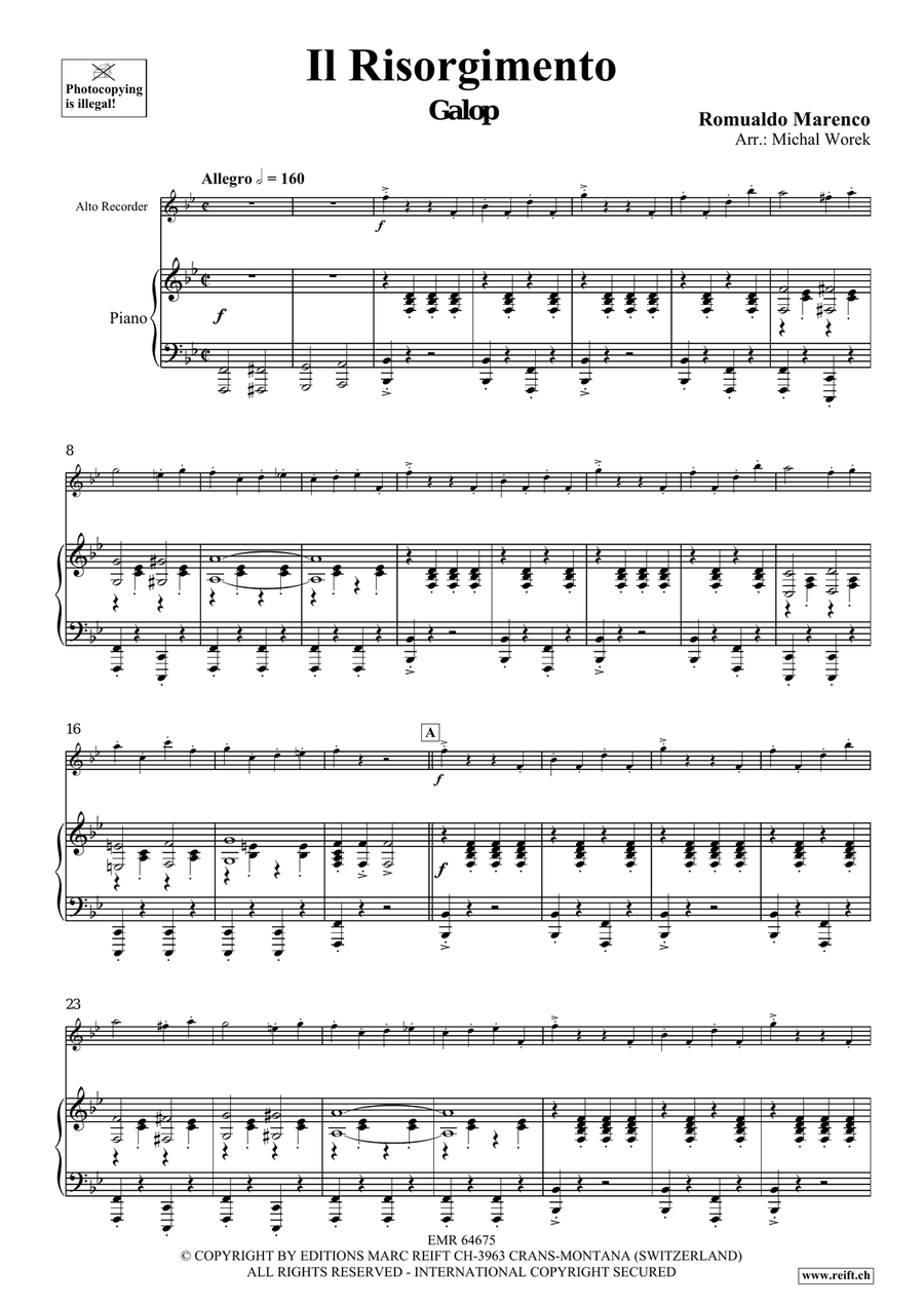 Il Risorgimento Il Risorgimento Alto Recorder scores gallery preview page 4