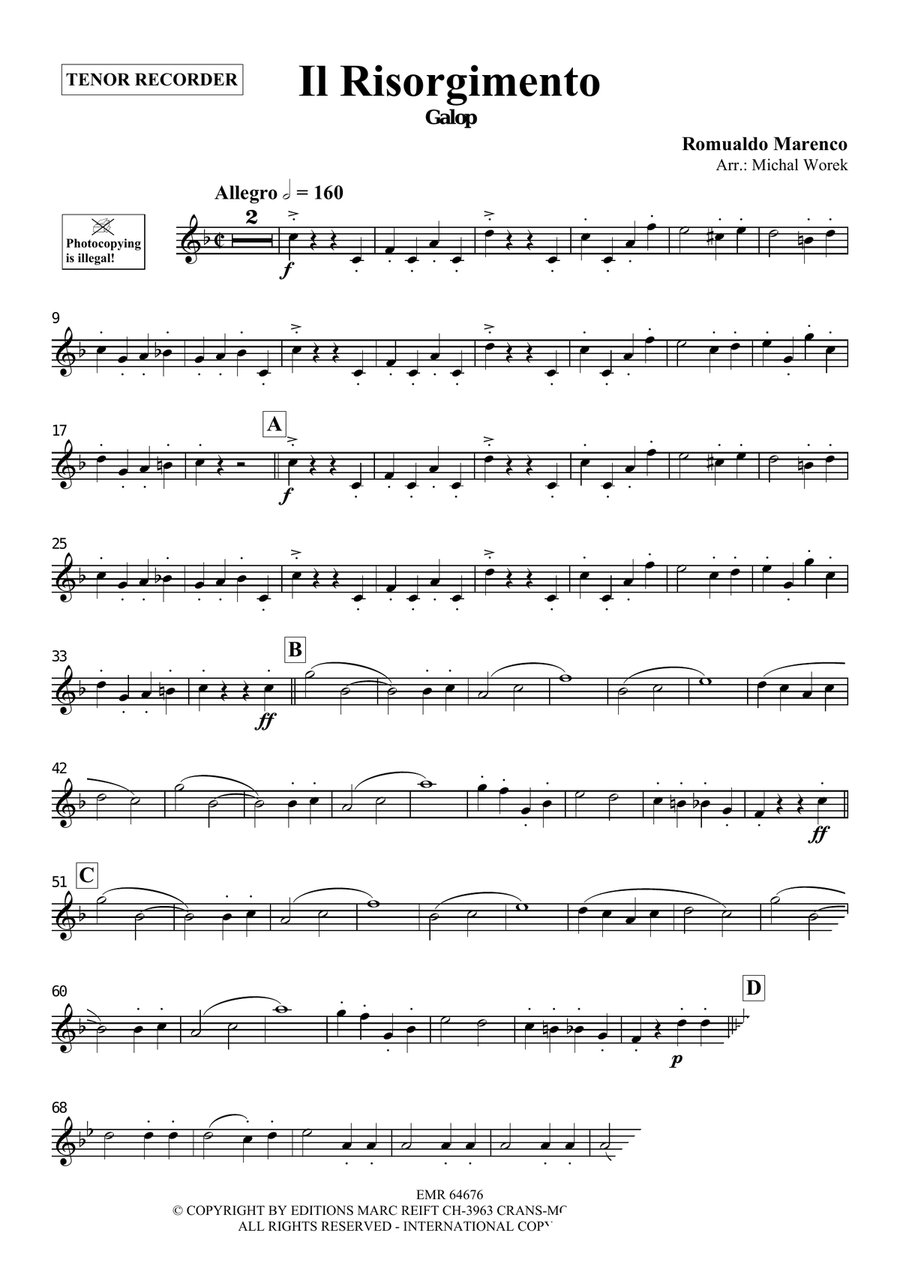 Il Risorgimento Il Risorgimento Tenor Recorder scores gallery preview page 3