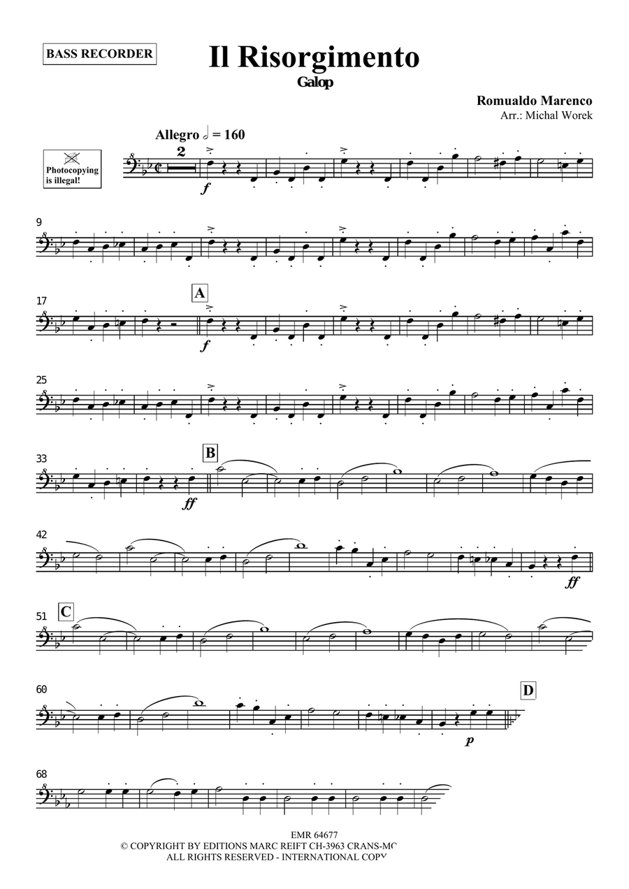 Il Risorgimento Il Risorgimento Bass Recorder scores gallery preview page 3
