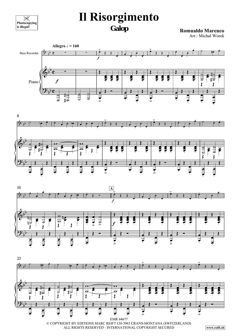 Il Risorgimento Il Risorgimento Bass Recorder scores gallery preview page 4