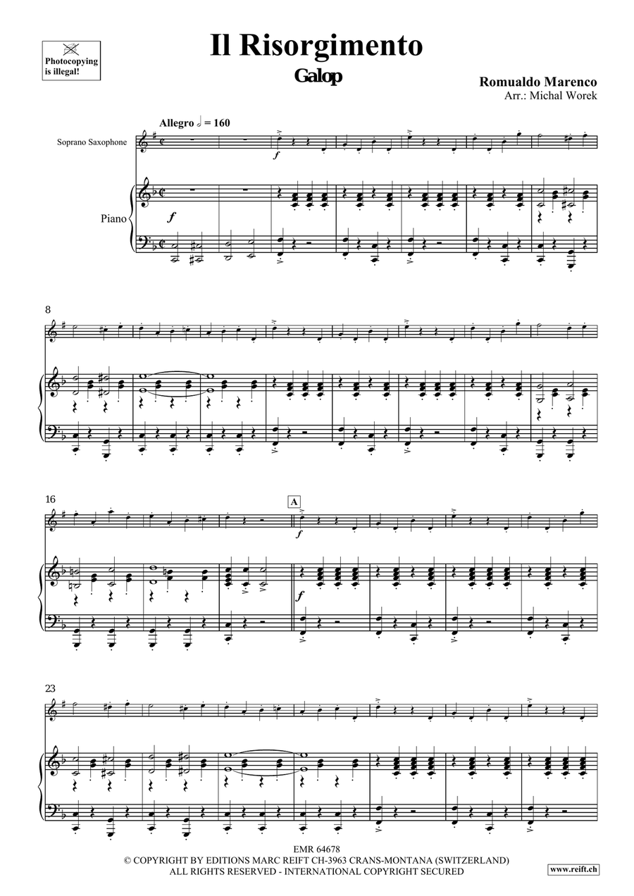 Il Risorgimento Soprano Saxophone scores gallery preview page 4