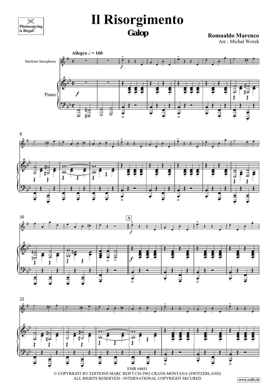 Il Risorgimento Il Risorgimento Baritone Saxophone scores gallery preview page 4