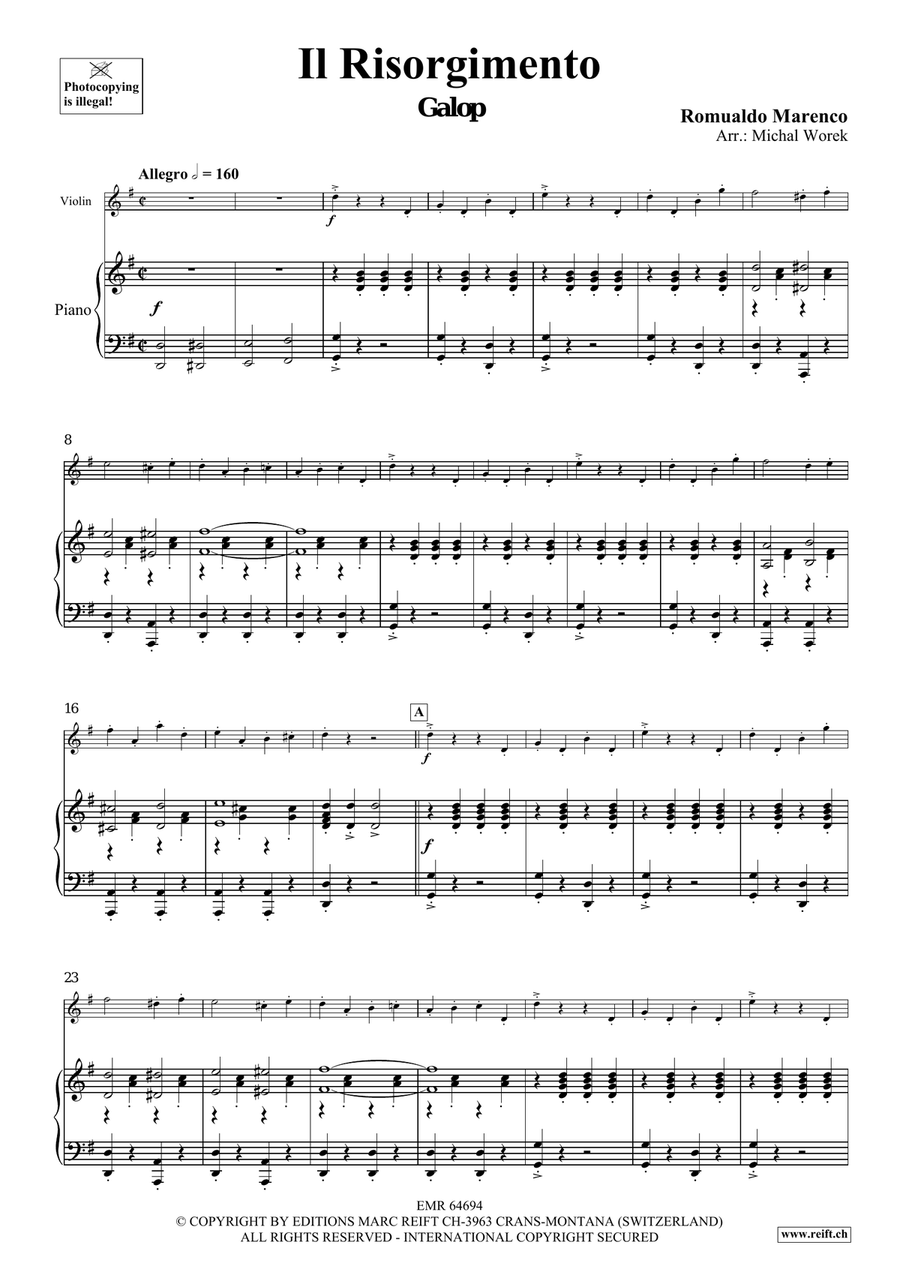 Il Risorgimento Il Risorgimento Violin Solo scores gallery preview page 4