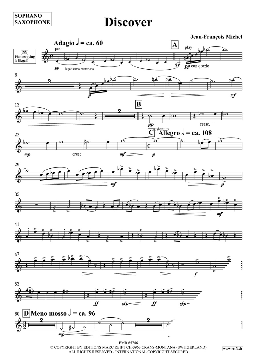 Discover Discover Soprano Saxophone scores gallery preview page 4