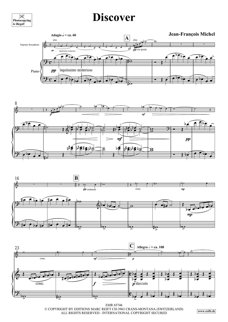 Discover Discover Soprano Saxophone scores gallery preview page 5