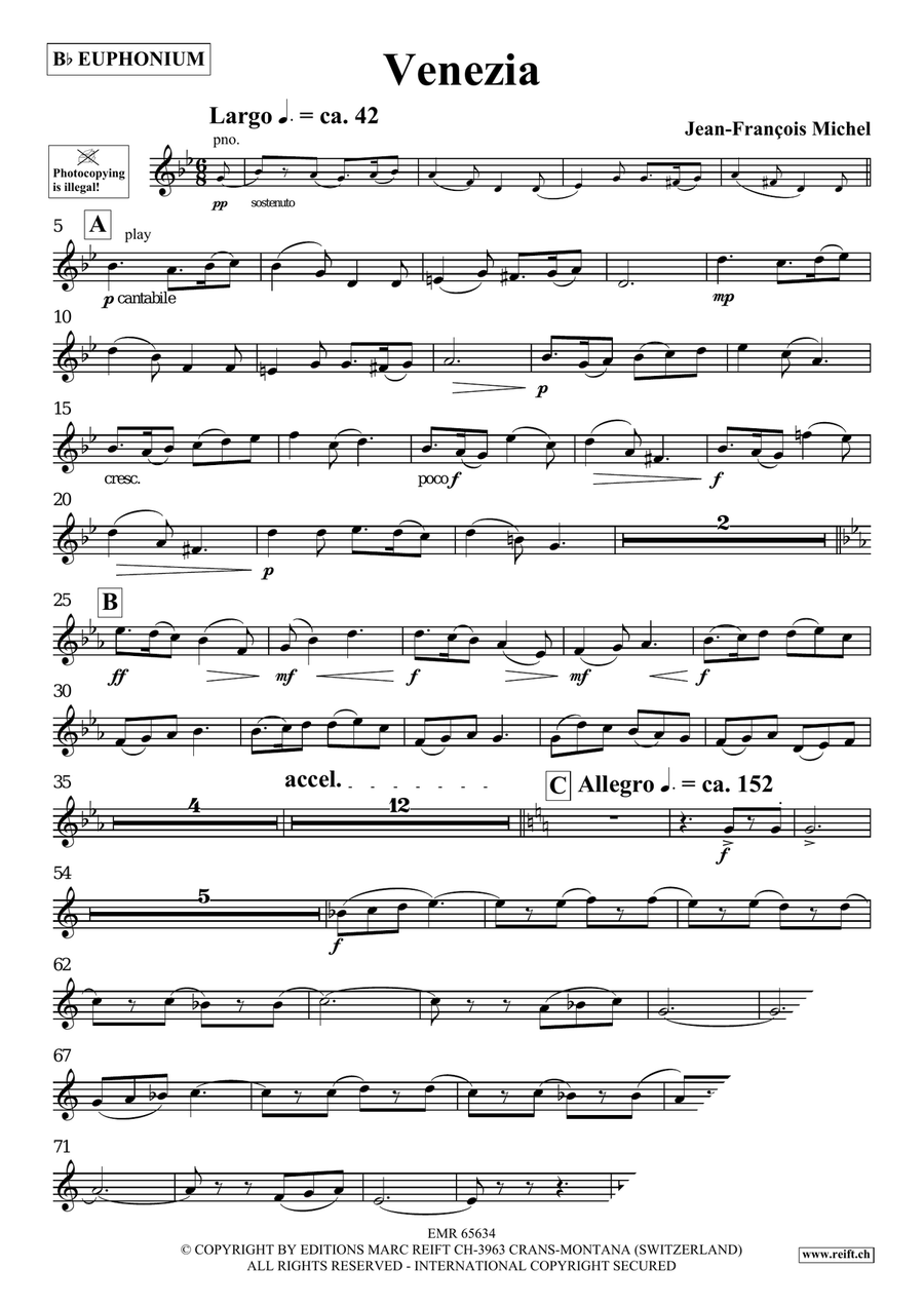 Venezia Venezia Euphonium scores gallery preview page 4