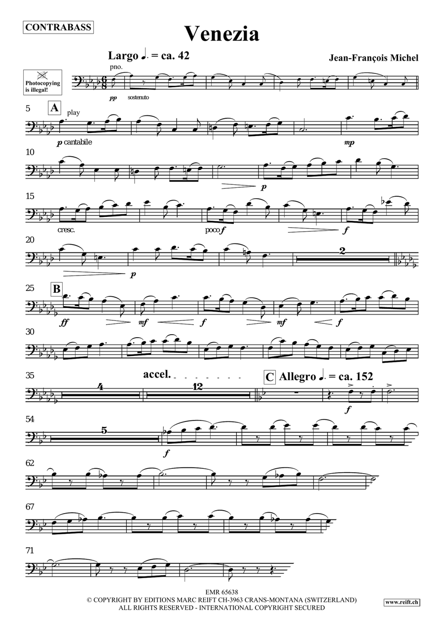 Venezia Venezia Double Bass scores gallery preview page 4