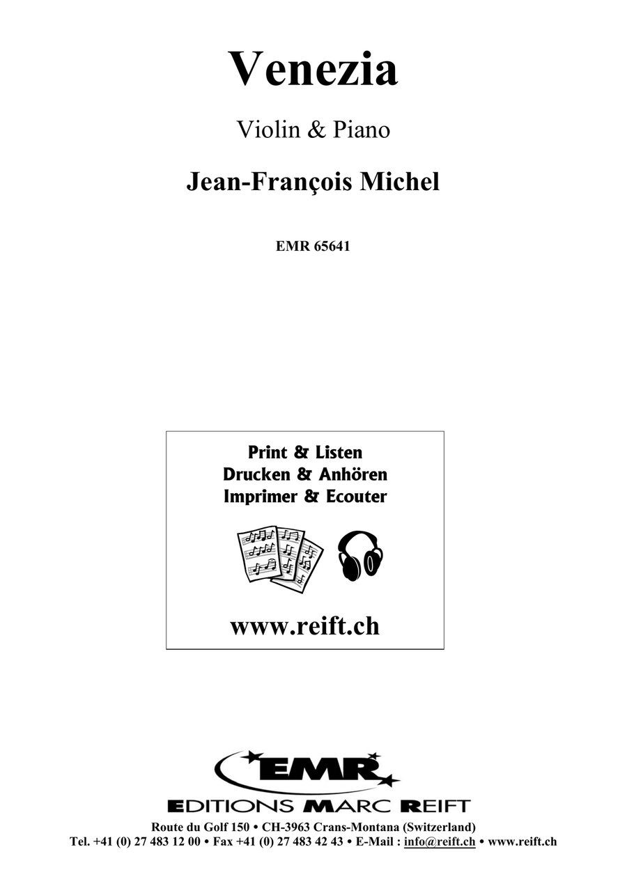Venezia by Jean-Francois Michel Violin Solo - Sheet Music page 2