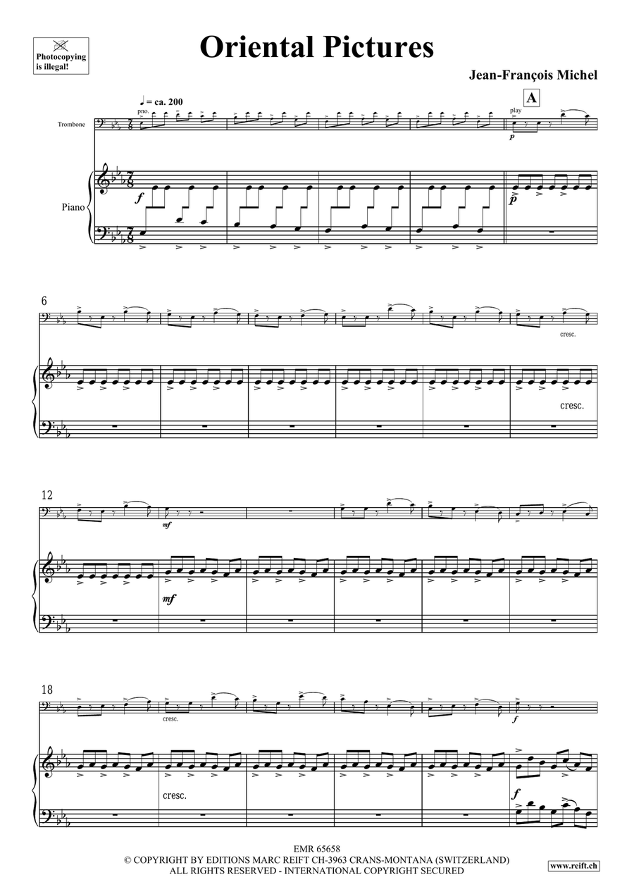 Oriental Pictures by Jean-Francois Michel Piano Accompaniment - Sheet Music page 5