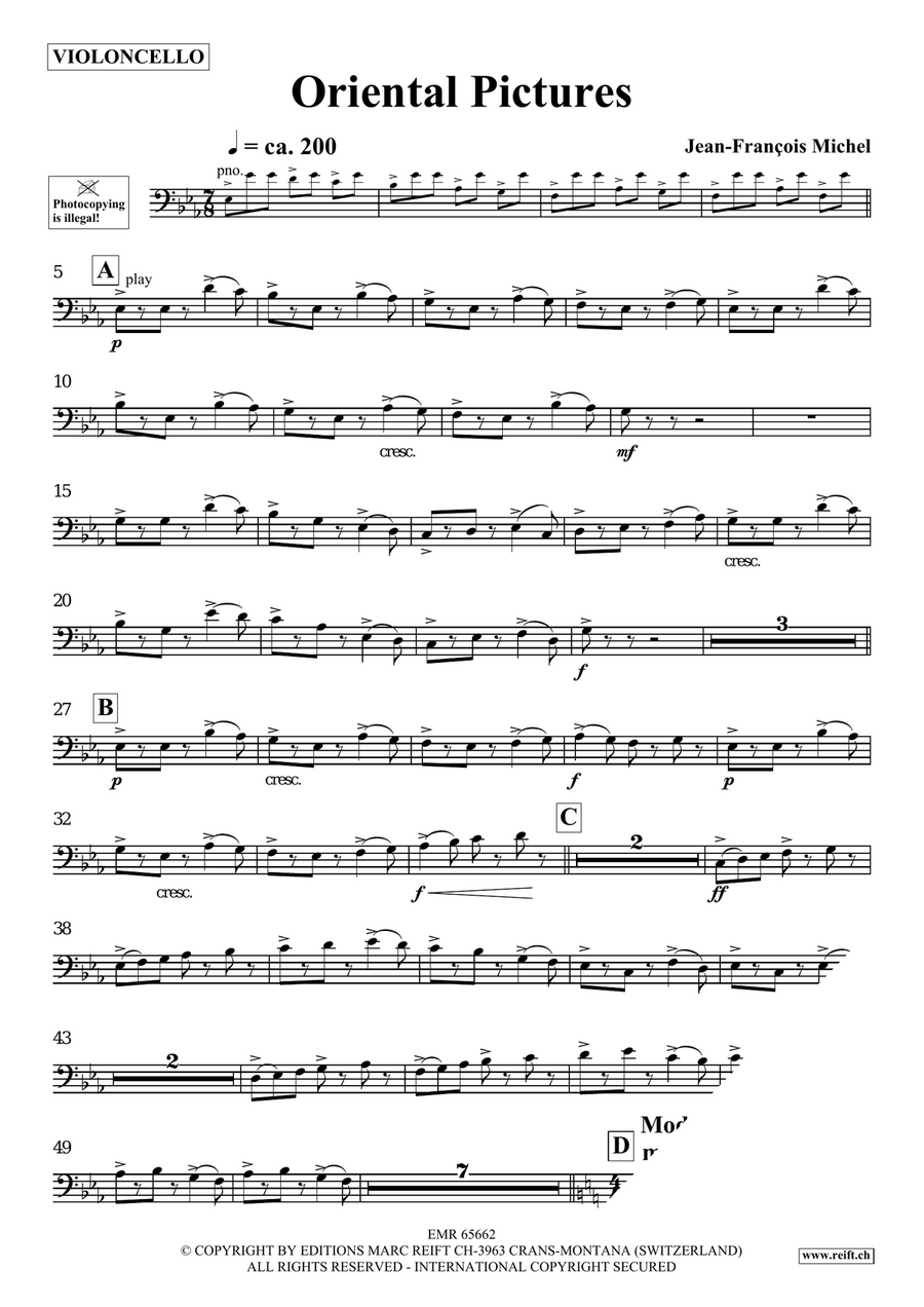 Oriental Pictures Oriental Pictures Piano Accompaniment scores gallery preview page 4